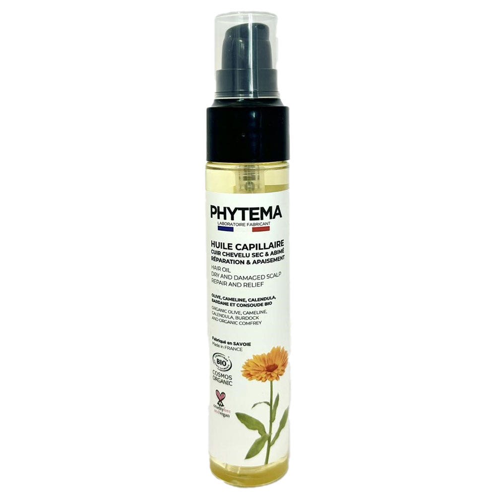 Phytema Huile Capillaire Bio Cuir Chevelu Sec & Abimé 50ml