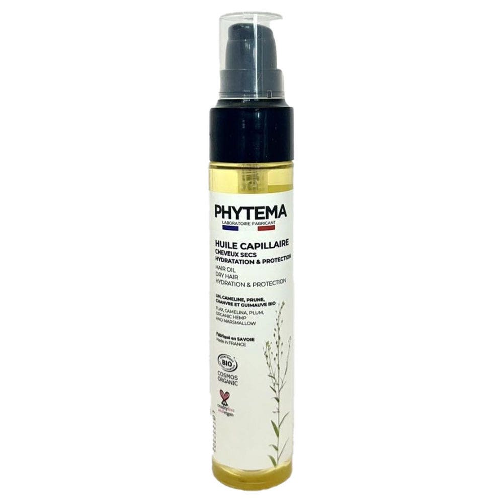 Phytema Huile Capillaire Bio Cheveux Secs Hydratation & Protecteur 50ml