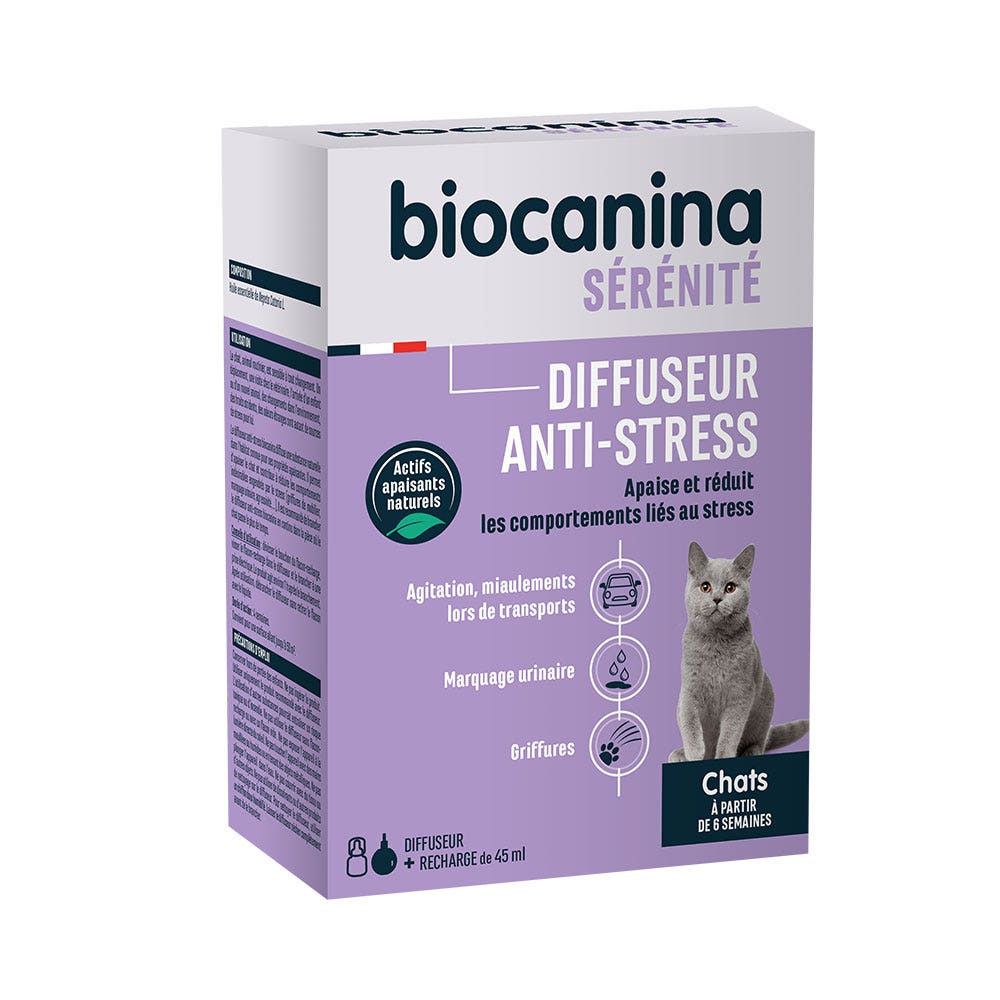 Biocanina Comportement Diffuseur Anti-Stress + Recharge 45ml