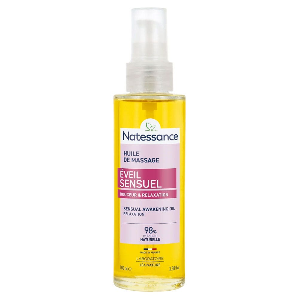 Natessance Huile de Massage Eveil Sensuel Douceur & Relaxation 100ml