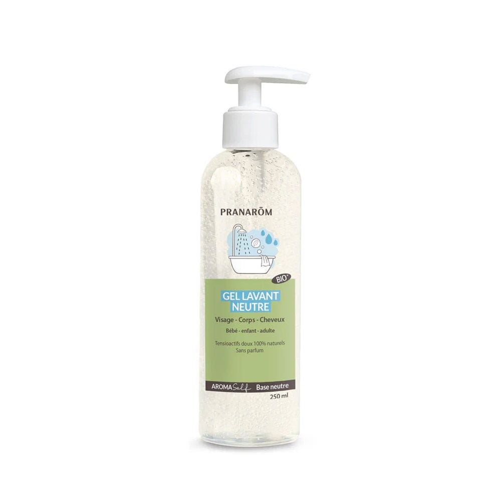 Pranarôm Aromaself Gel Lavant Base Neutre Bio Visage Corps et Cheveux 250ml