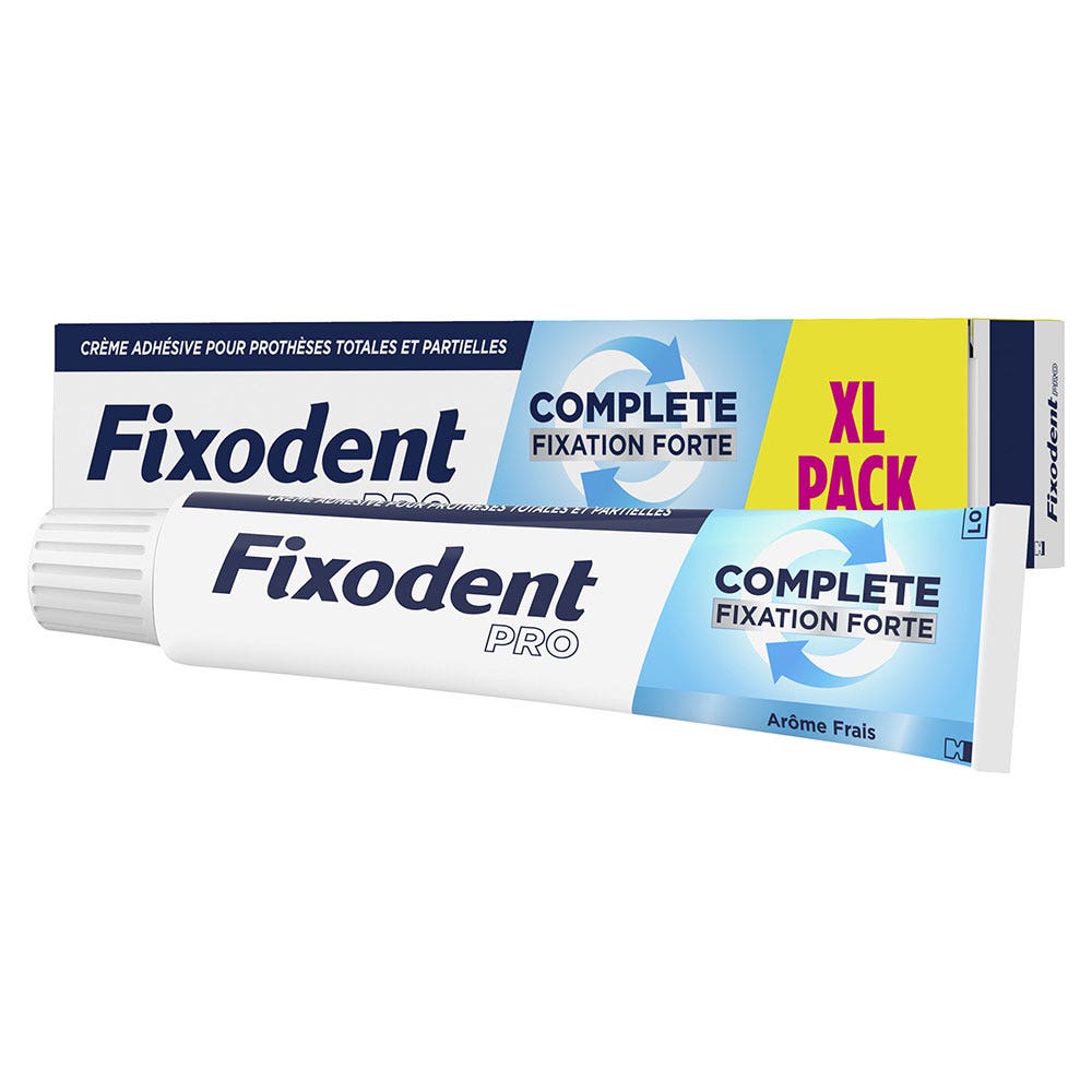 Fixodent Pro Complete Crème Adhésive Pour Prothèses Totales & Partielles Fraîcheur 70.5g