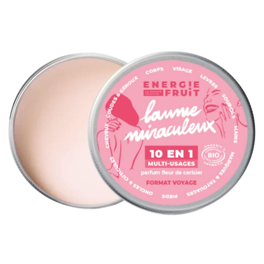 Energie Fruit Baume Miraculeux Bio 10 en 1 Multi-Usages Parfum fleur de cerisier 38g