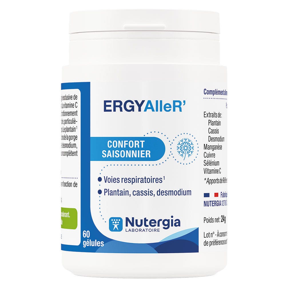 Nutergia ErgyAllerR' Confort Saisonnier 60 Gélules