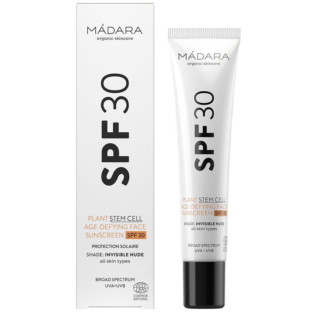 MÁDARA organic skincare SPF30 Plant Stem Cell Crème Solaire Anti-Âge 40ml