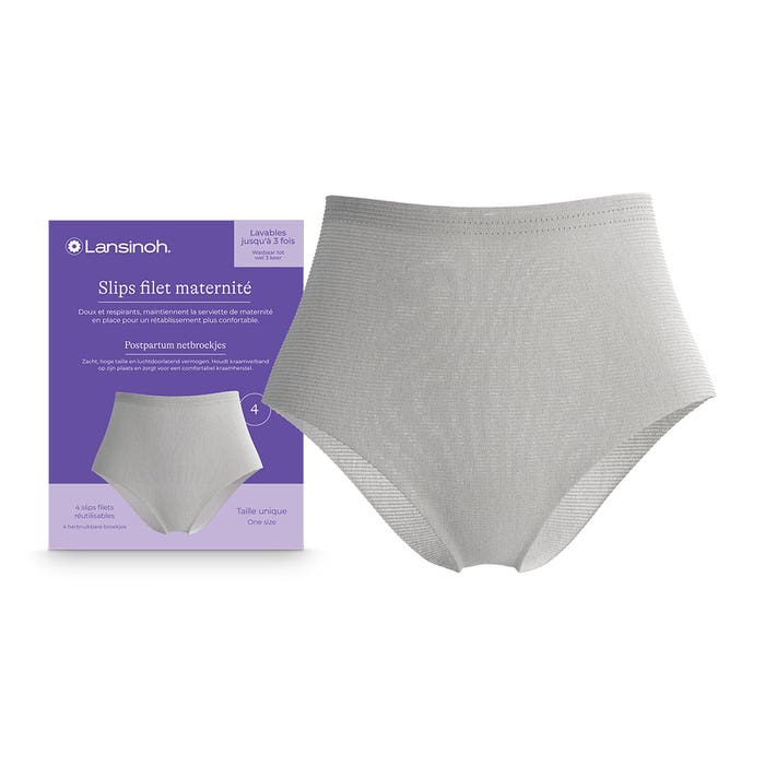 Lansinoh Slips Filets Maternité Taille Unique x4 Easypara