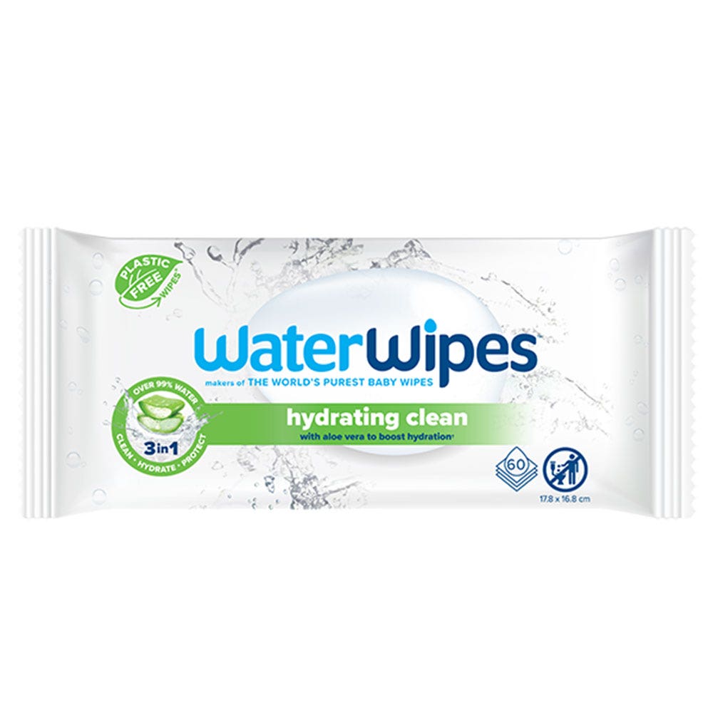 Waterwipes Lingettes hydratantes Aloé vera x60
