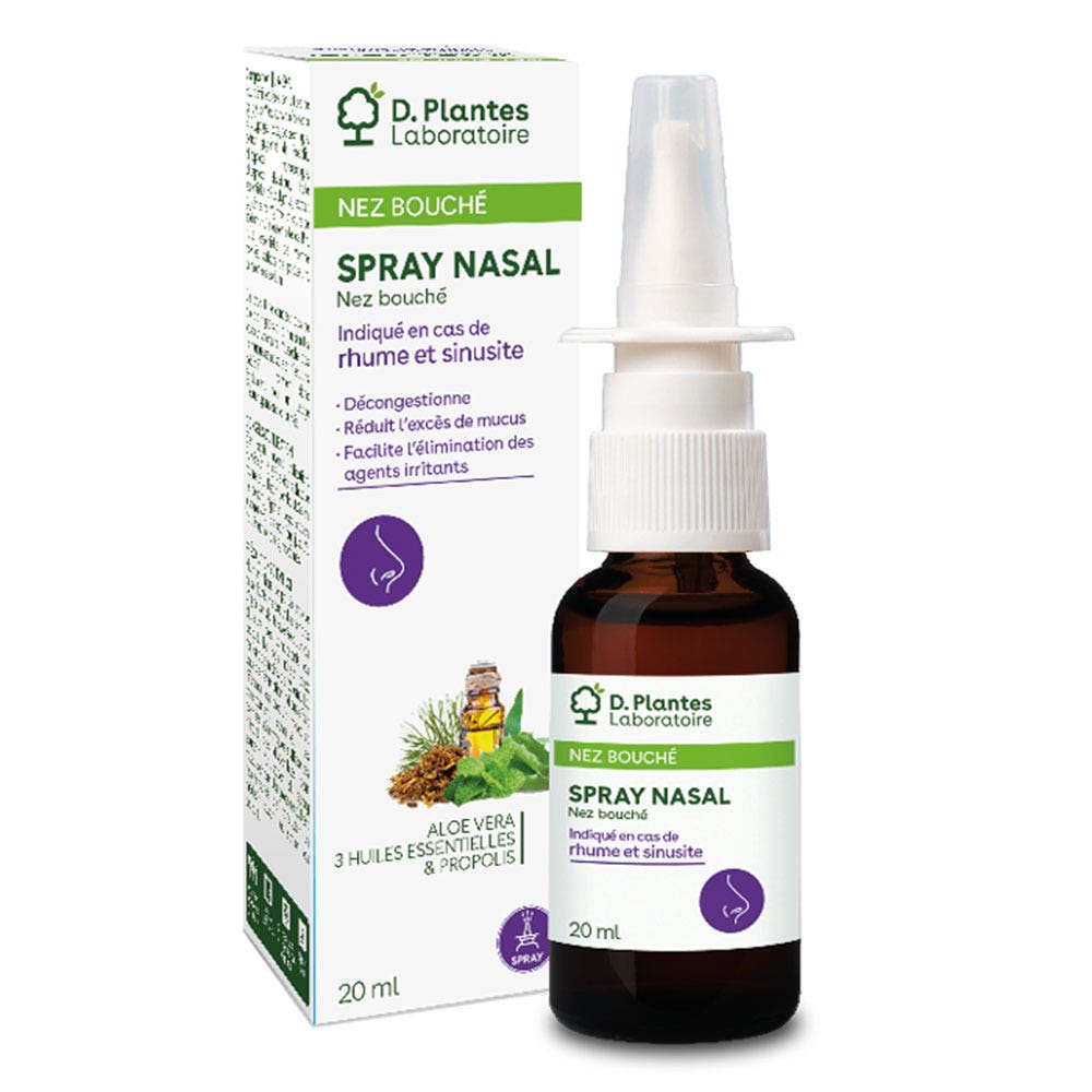D. Plantes Spray nasal nez bouché 20ml