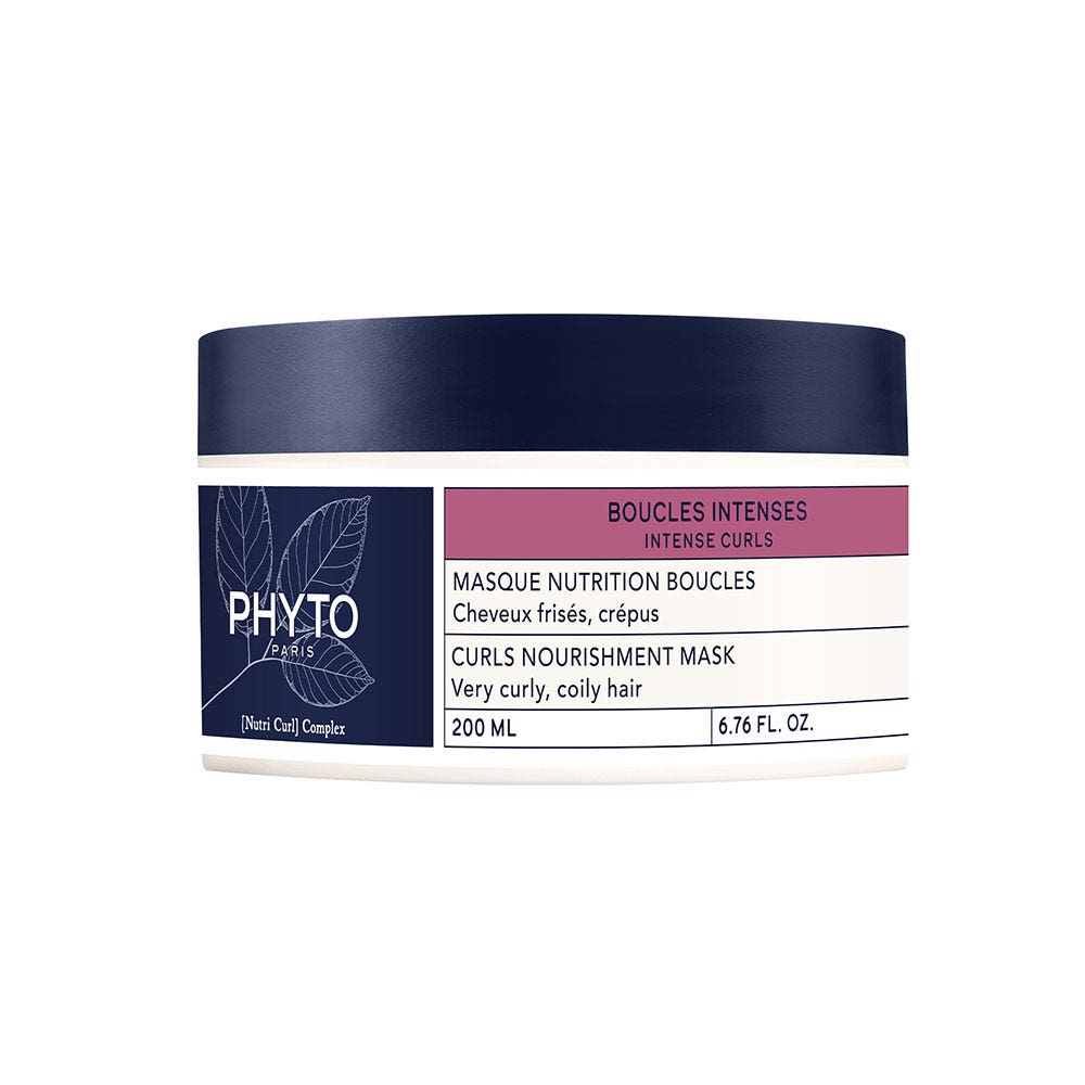 Phyto Paris Boucles Intenses Masque Nutrition Boucles Cheveux Frisés et Crépus 200ml