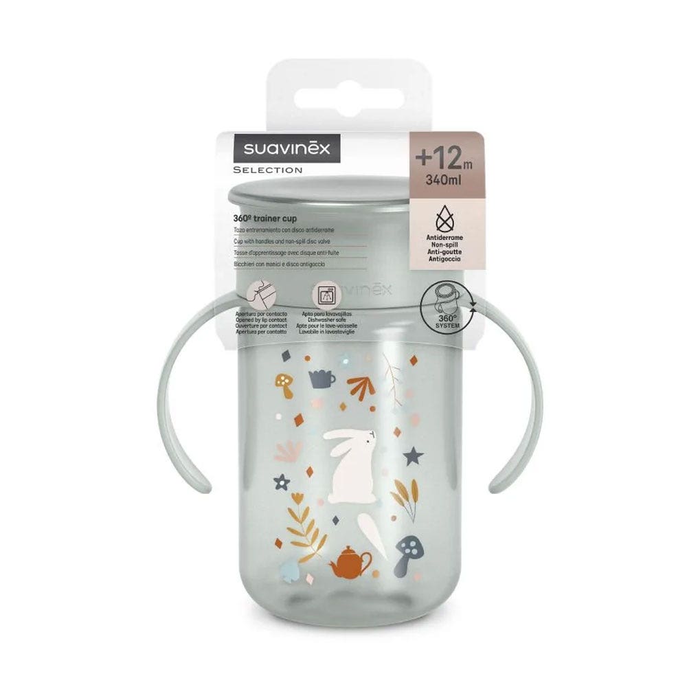 Suavinex Wonderland Tasse D'Apprentissage 360° Avec Disque Anti-Fuite 340ml