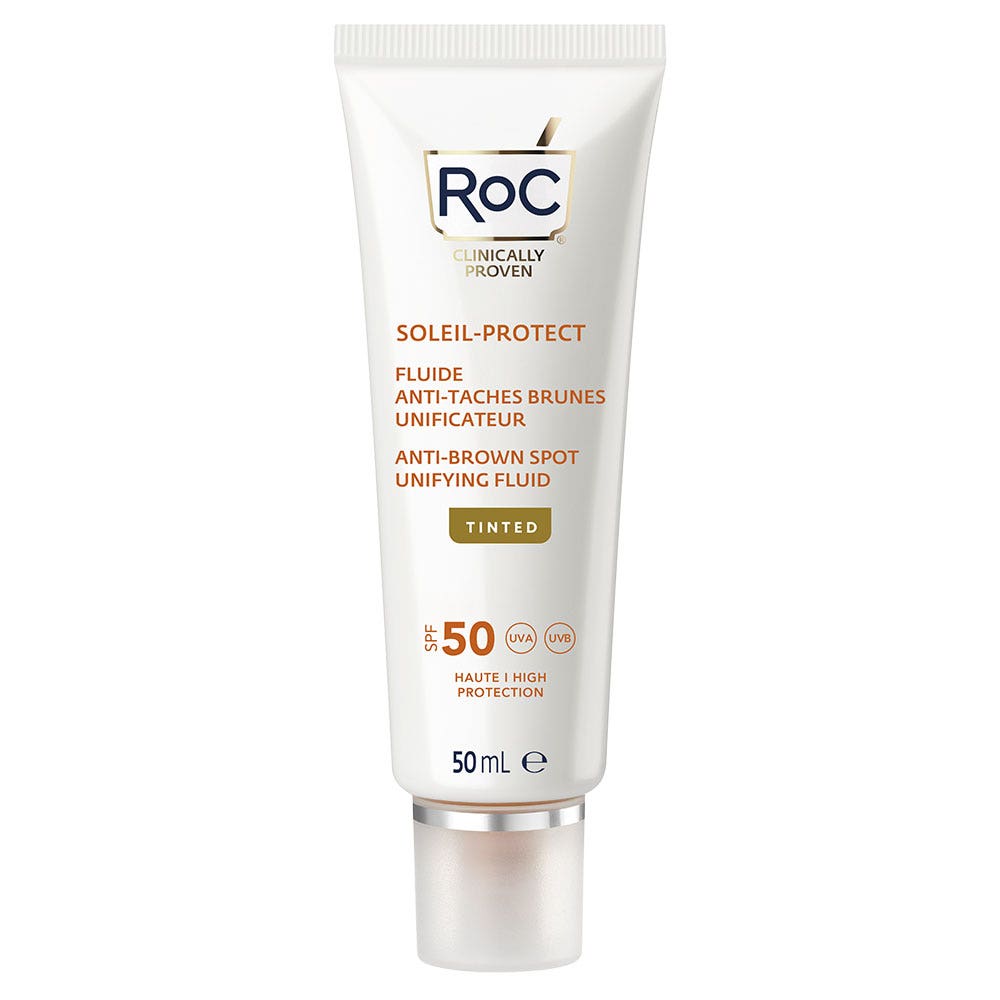 Roc Soleil Protect Fluide Anti-Taches Brunes Unificateur SPF50 Teinté 50ml