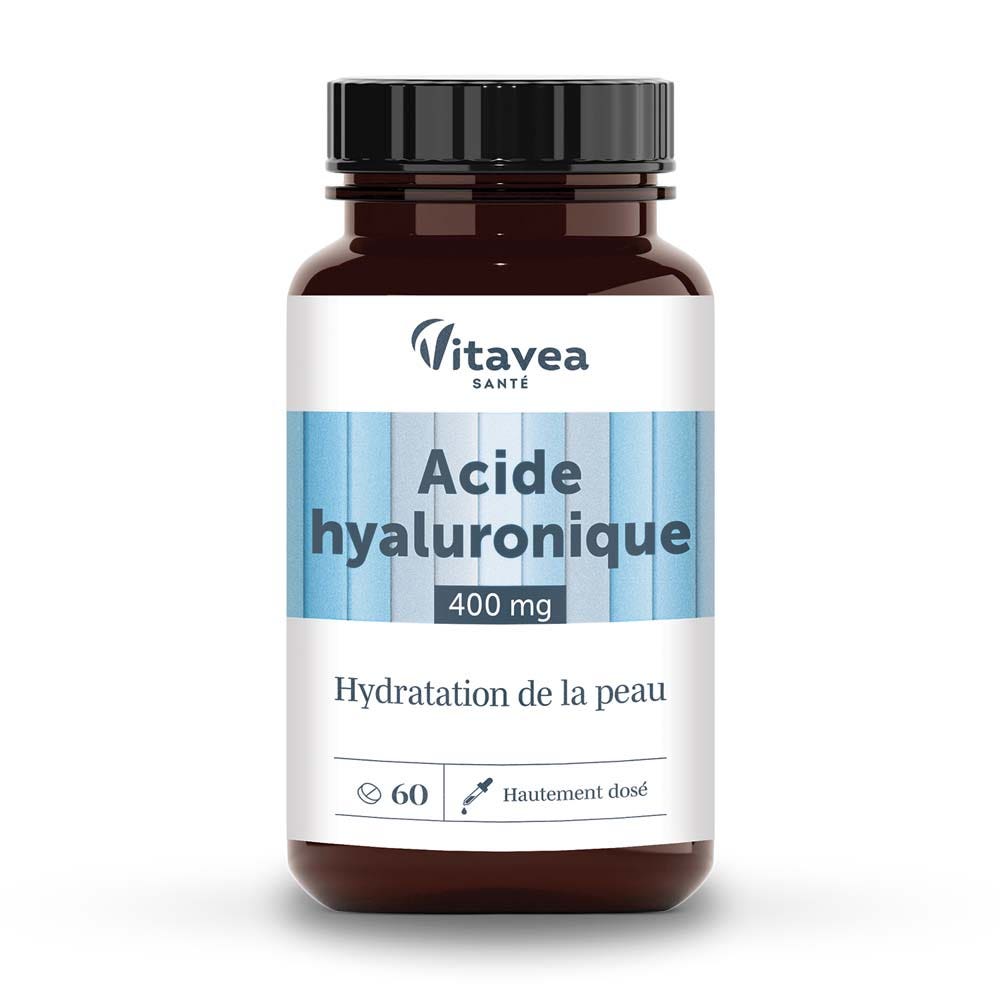 Vitavea Santé Les Essentiels Acide Hyaluronique 400mg Hydratation De La Peau 60 comprimés