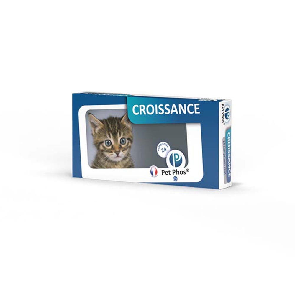 Pet Phos Croissance Chat Chaton 24 comprimés