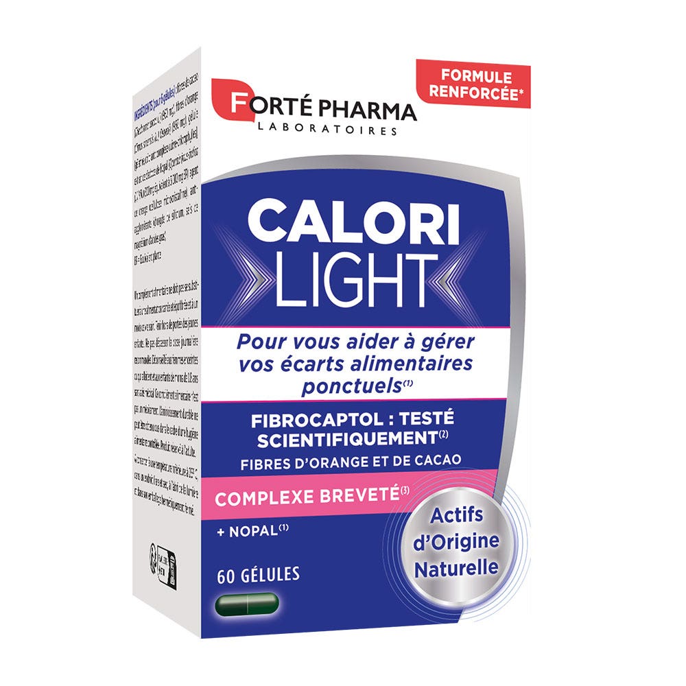 Forté Pharma CaloriLight Minceur Capteur de Graisses Fibres Nopal 60 gélules