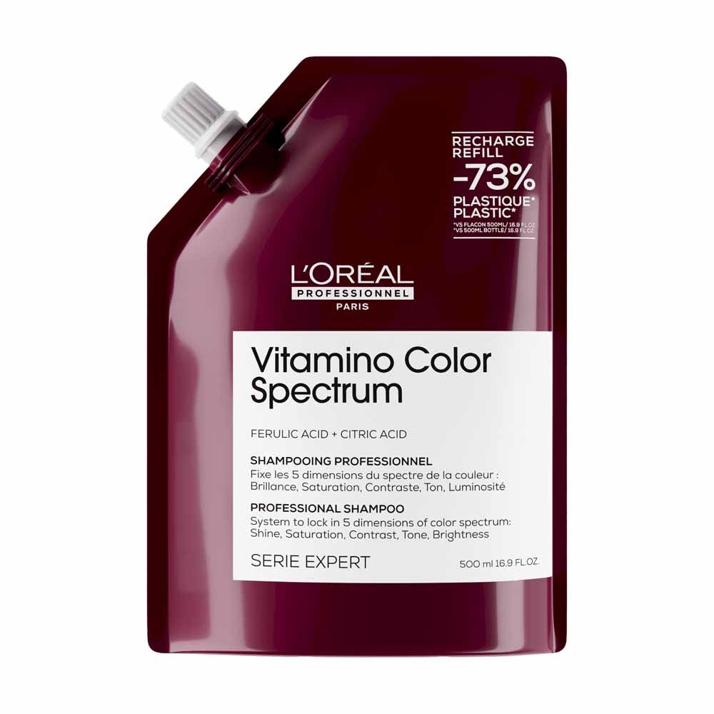 L'Oréal Professionnel Vitamino Color Spectrum Shampooing Fixateur du Spectre Coloriel Éco-Recharge 500ml