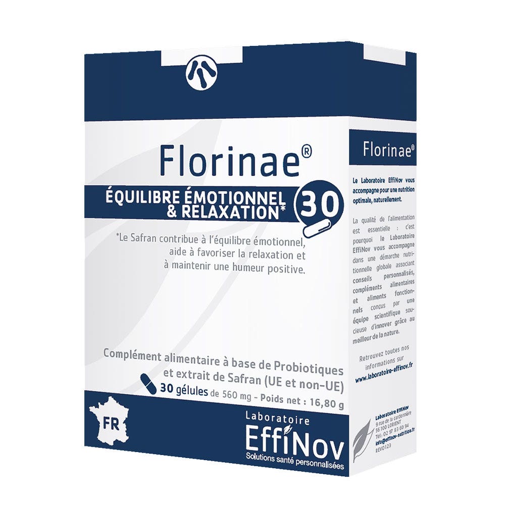 Effinov Nutrition Florinae Equilibre émotionnel et relaxation 30 Gélules