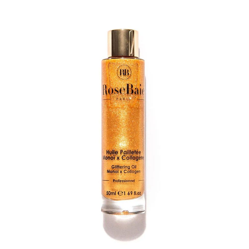 Rosebaie Monoï et collagène Huile Pailletée 50ml