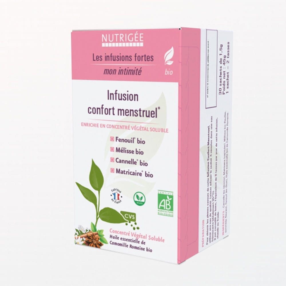 Nutrigée Infusion Confort Menstruel 30 Sachets