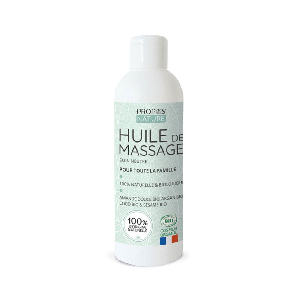 Propos'Nature Huile De Massage Soin Neutre Bio 200ml