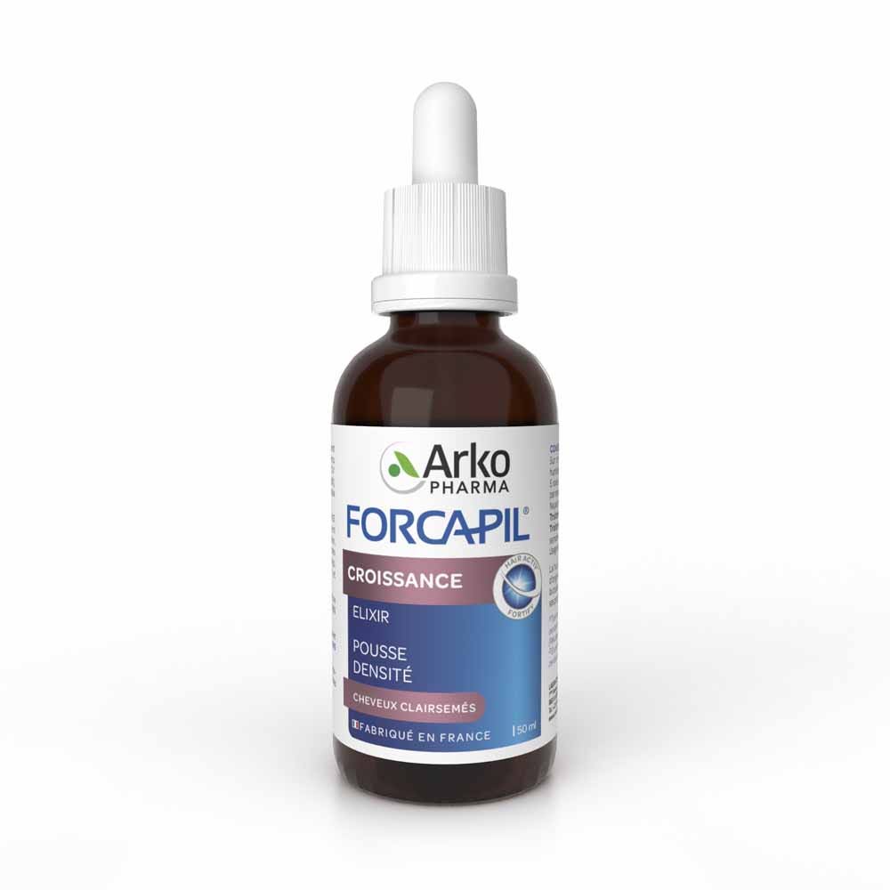 Arkopharma Forcapil Elixir Croissance Pousse Densité Cheveux Clairsemés 50ml
