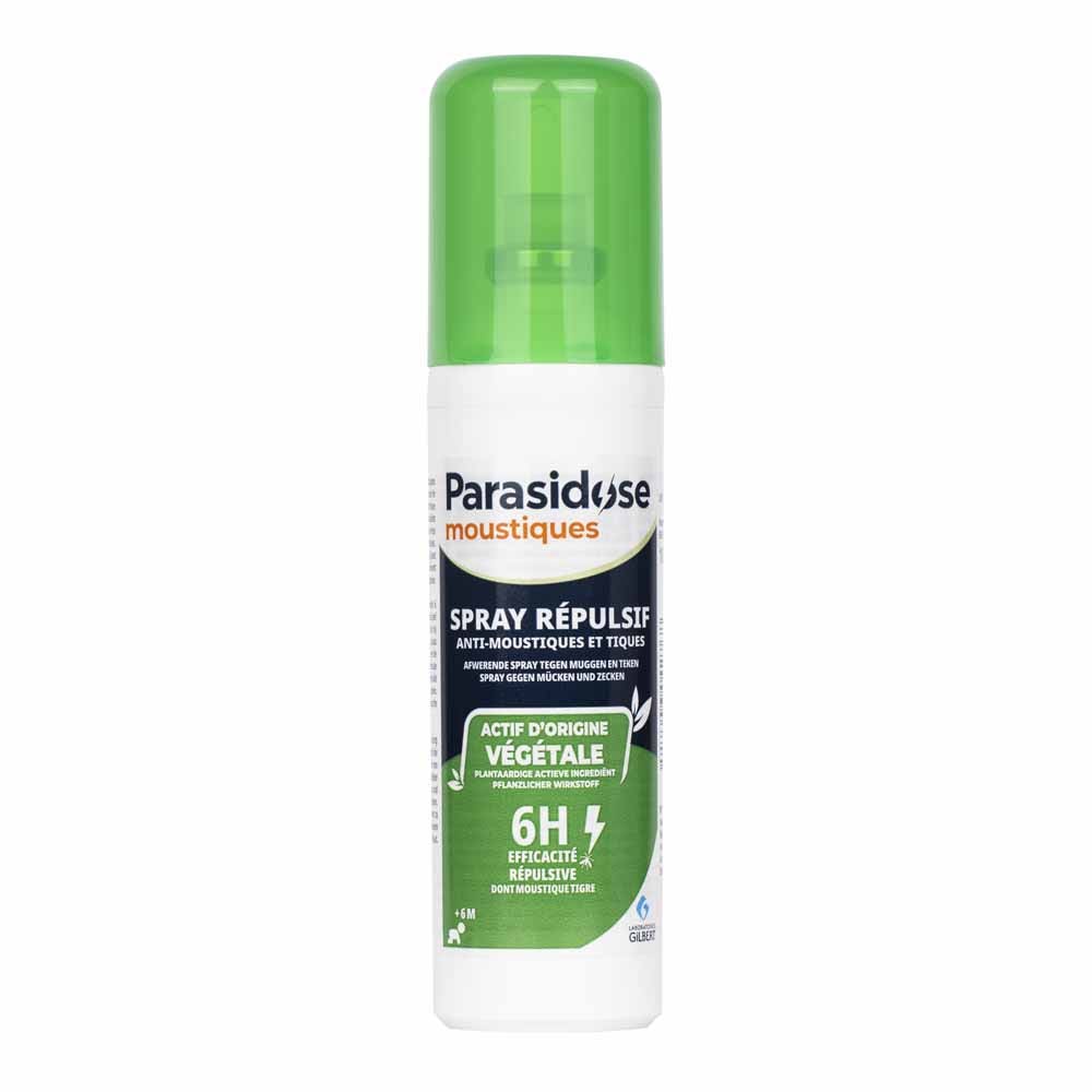 PARASIDOSE Spray répulsif anti-moustiques et tiques actif d'origine végétale 100ml