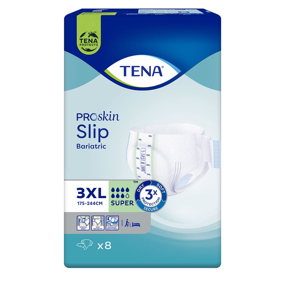 Tena Proskin Slip Bariatric Absorbants pour fuites urinaires Taille 3XL x8