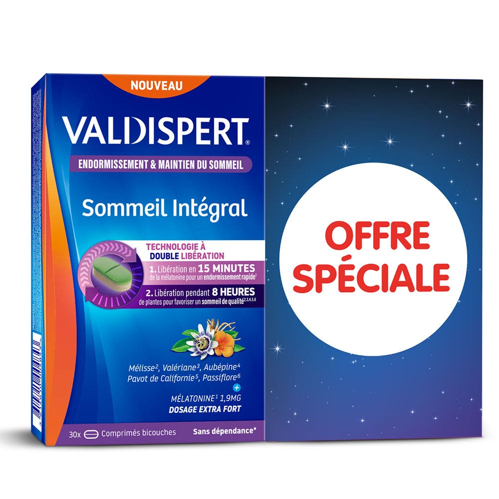 Valdispert Sommeil Intégral 2x30 Comprimés