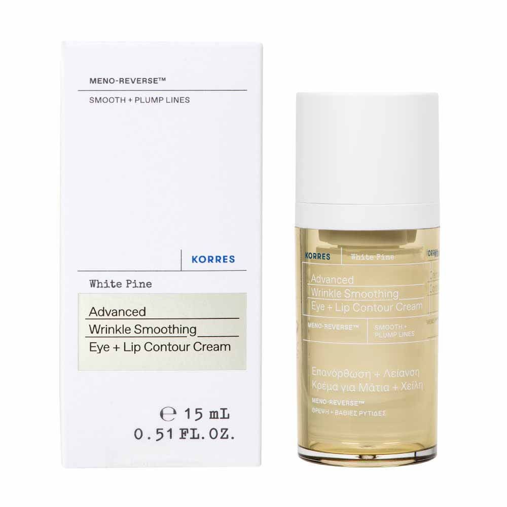 Korres Pin Blanc - MenoReverse Contour des Yeux & lèvres Lissant 15ml