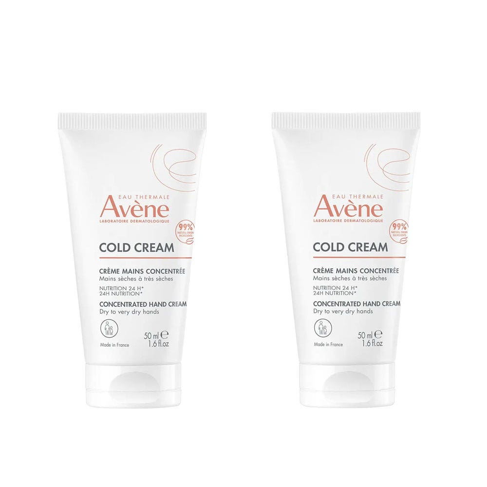 Avène Cold Cream Crème Mains Concentrée 2x50ml