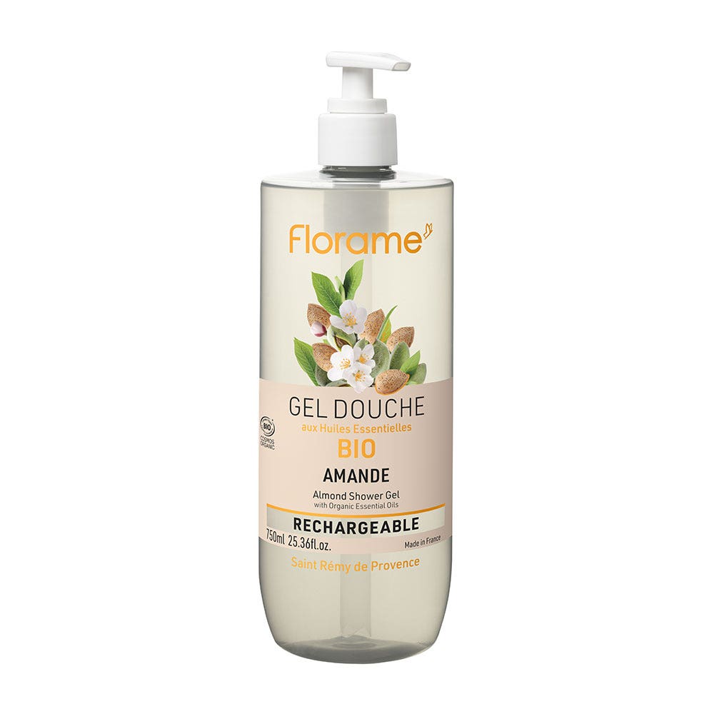 Florame Gel Douche Amande Bio Rechargeable 750ml