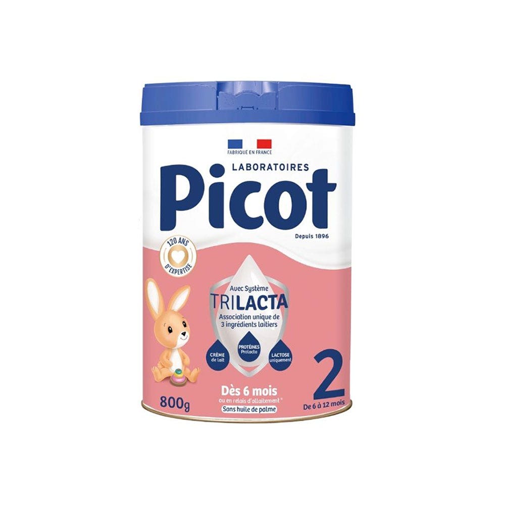 Picot 2 Lait En Poudre 6-12 Mois 800 g - Easypara