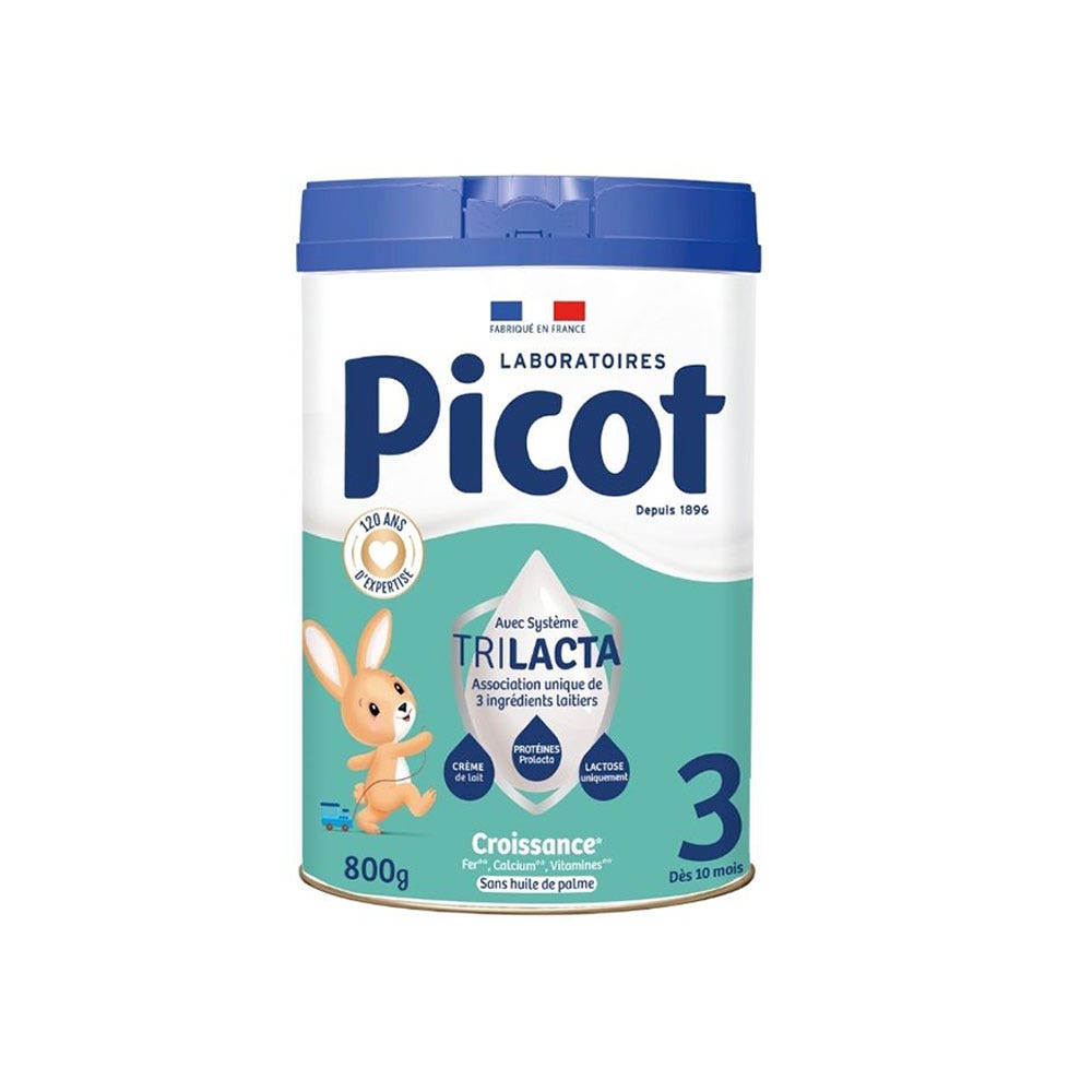 Picot 3 Lait En Poudre Croissance Nature 10 Mois A 3 Ans 800 g - Easypara
