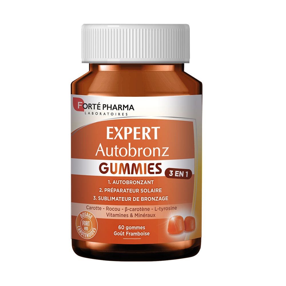 Forté Pharma Expert AutoBronz Autobronzant 60 gommes à mâcher