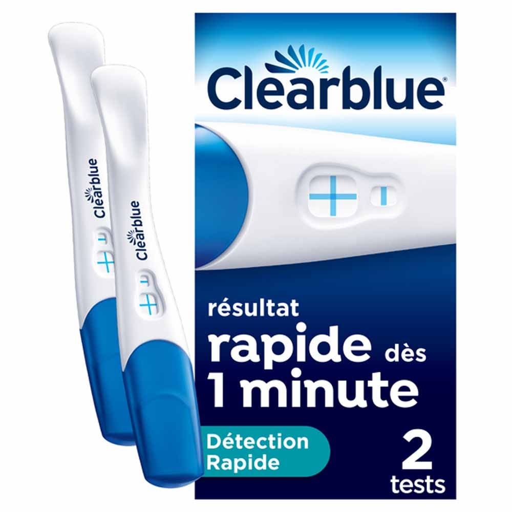 Clearblue Test De Grossesse Détection rapide 2 Tests