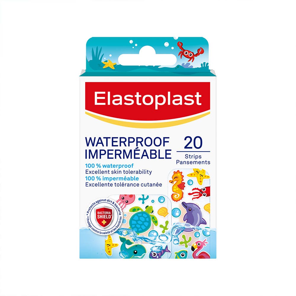 Elastoplast Pansements Waterproof Enfants Imperméable 20 pansements