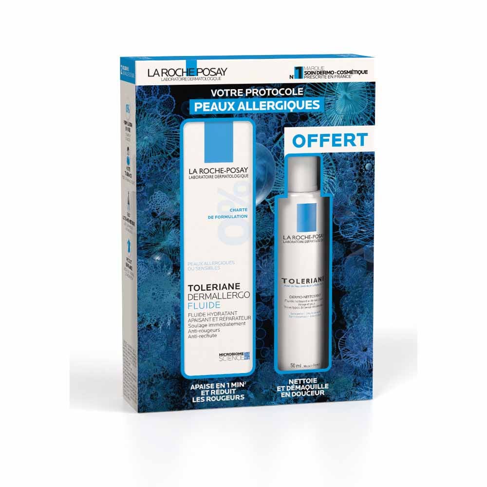 La Roche-Posay Toleriane Dermallergo Fluide 40ml + Dermo-nettoyant offert