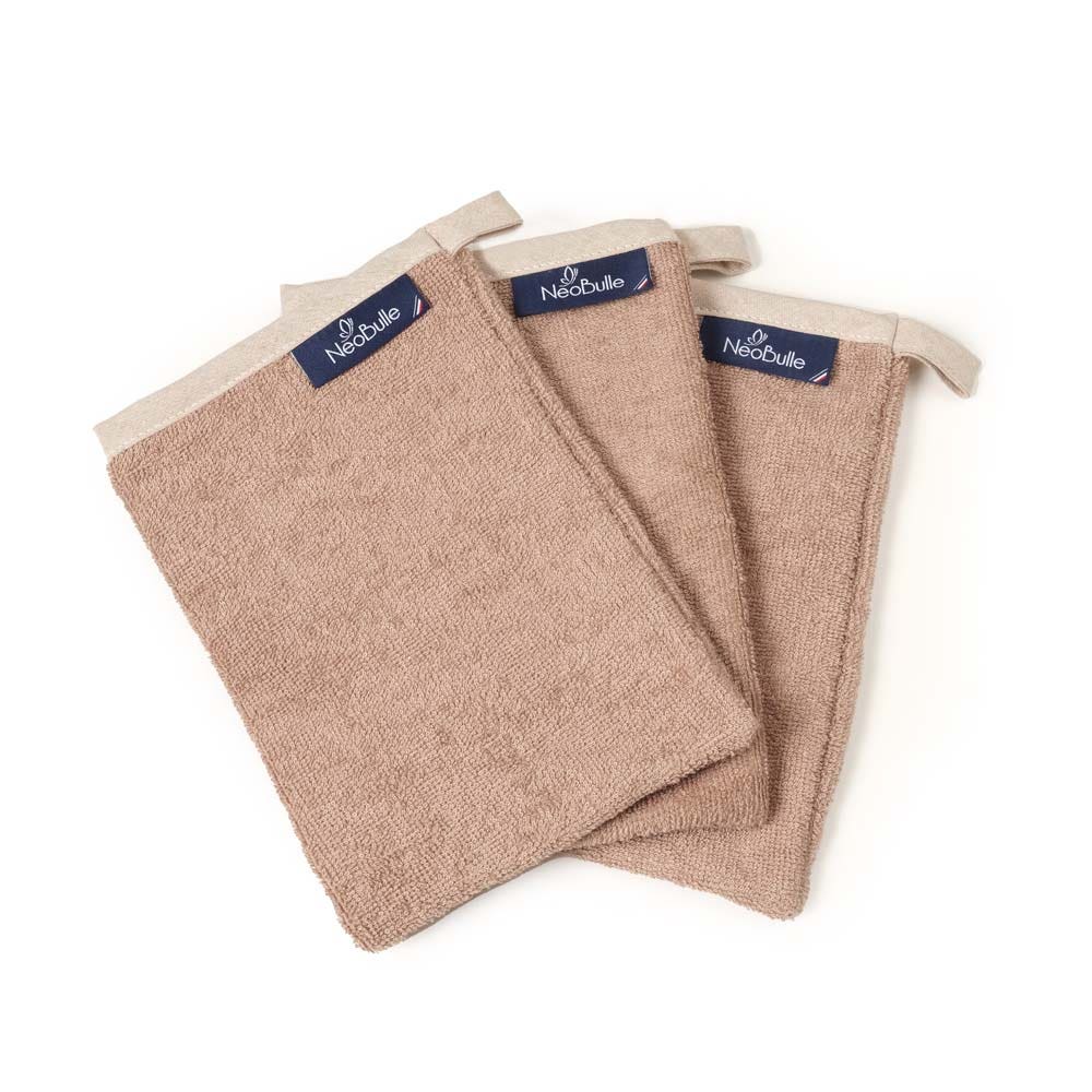 Neobulle Toilette & Change Bébé Gants De Toilettes Réversibles x3