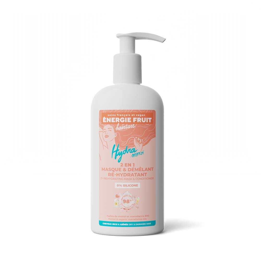 Energie Fruit Masque 2 En 1 Monoï & Huile De Macadamia Bio Cheveux Abimes 300ml