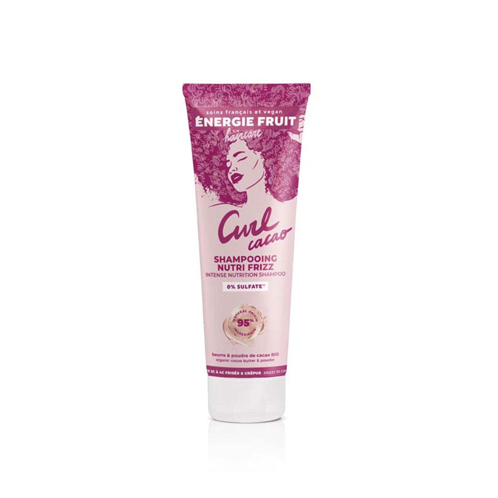 Energie Fruit Shampooing Nutri Frizz Poudre et Beurre de Cacao Bio 250ml