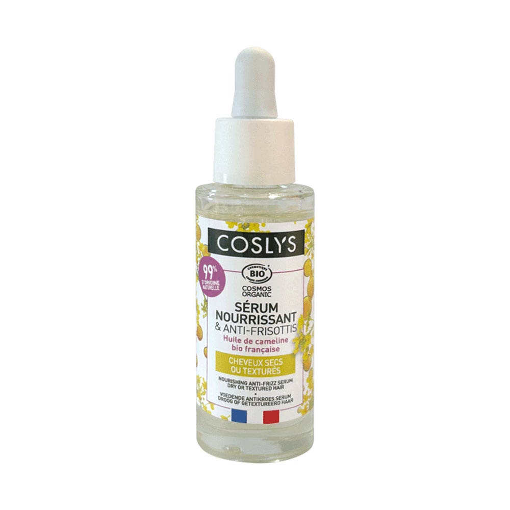 Coslys Cheveux Sérum Nourrissant & Anti-Frisottis Cheveux Secs Ou Texturés 30ml