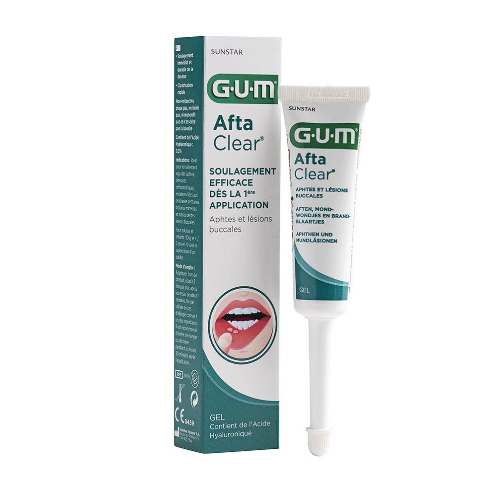 Gel 10 ml AftaClear Aphtes et lésions buccales Gum