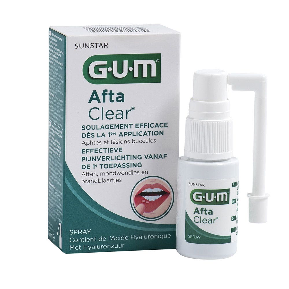 Spray 15ml AftaClear Aphtes Et Lesions Buccales Gum