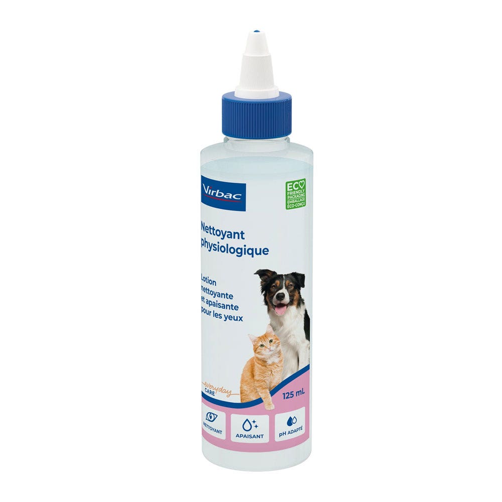 Virbac Nettoyant physiologique yeux 125ml