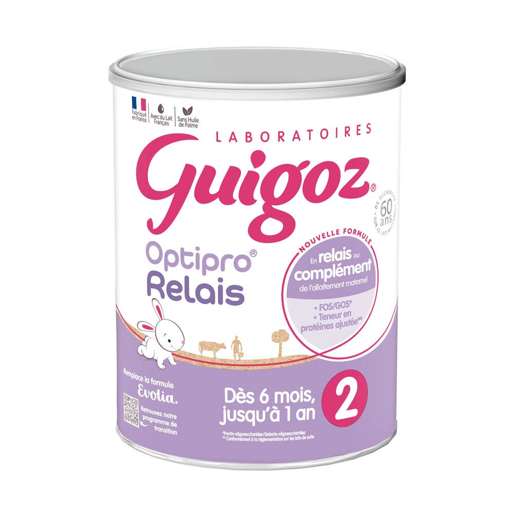 Guigoz Optipro Relais Lait En Poudre 2 De 6 Mois À 1 Ans 800g