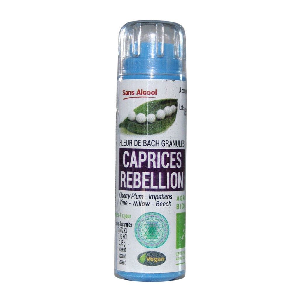 Kosmeo Fleurs de Bach Agitation Rébellion Enfants Bio 120 granules