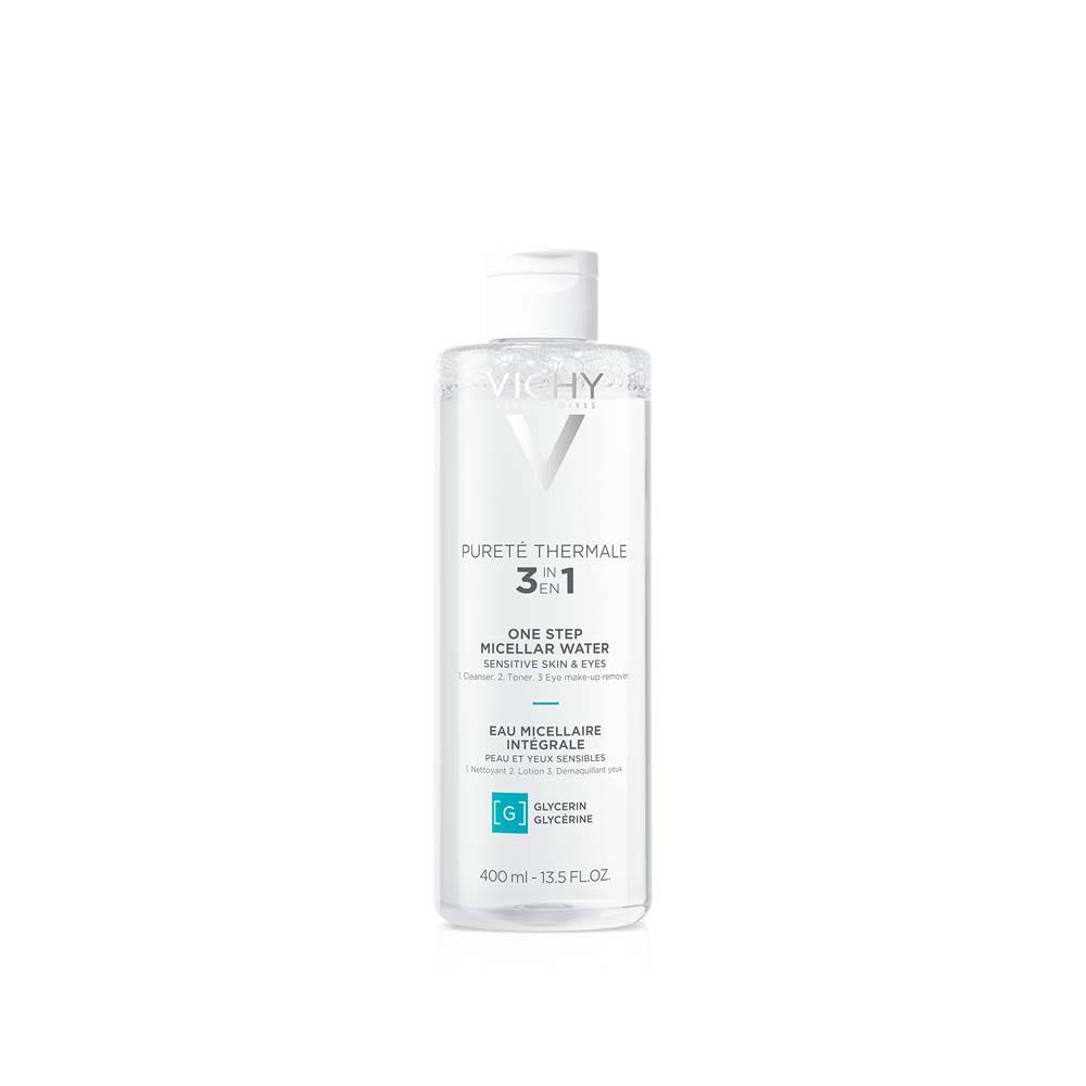 Vichy Purete Thermale Eau Micellaire Intégrale 3en1 Peaux et Yeux Sensibles 400ml