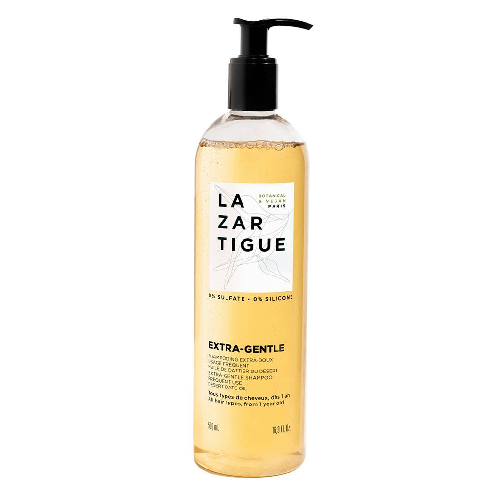 Lazartigue Extra Gentle Shampoing Extra Doux Usage Fréquent Tous Types De Cheveux 500ml