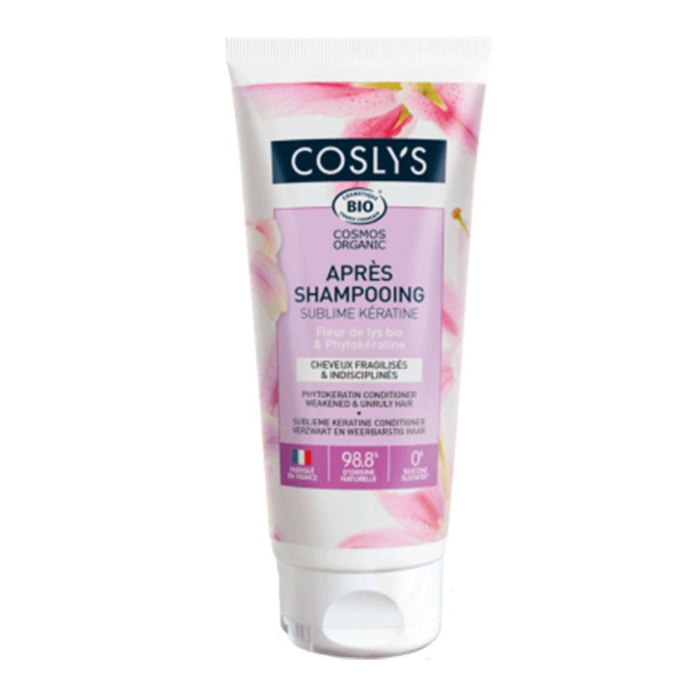 Coslys Après Shampooing Sublime Kératine Bio Cheveux fragilisés et indisciplinés 200ml