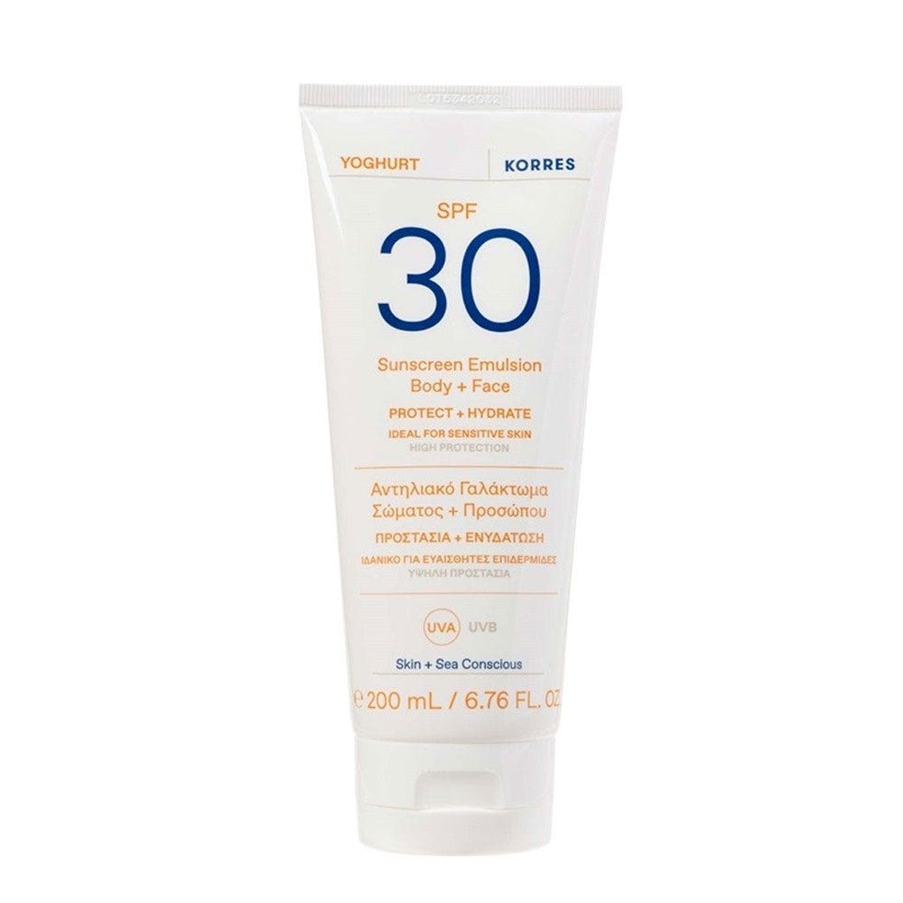 Korres Yoghurt Crème Solaire Visage & Corps SPF30 200ml