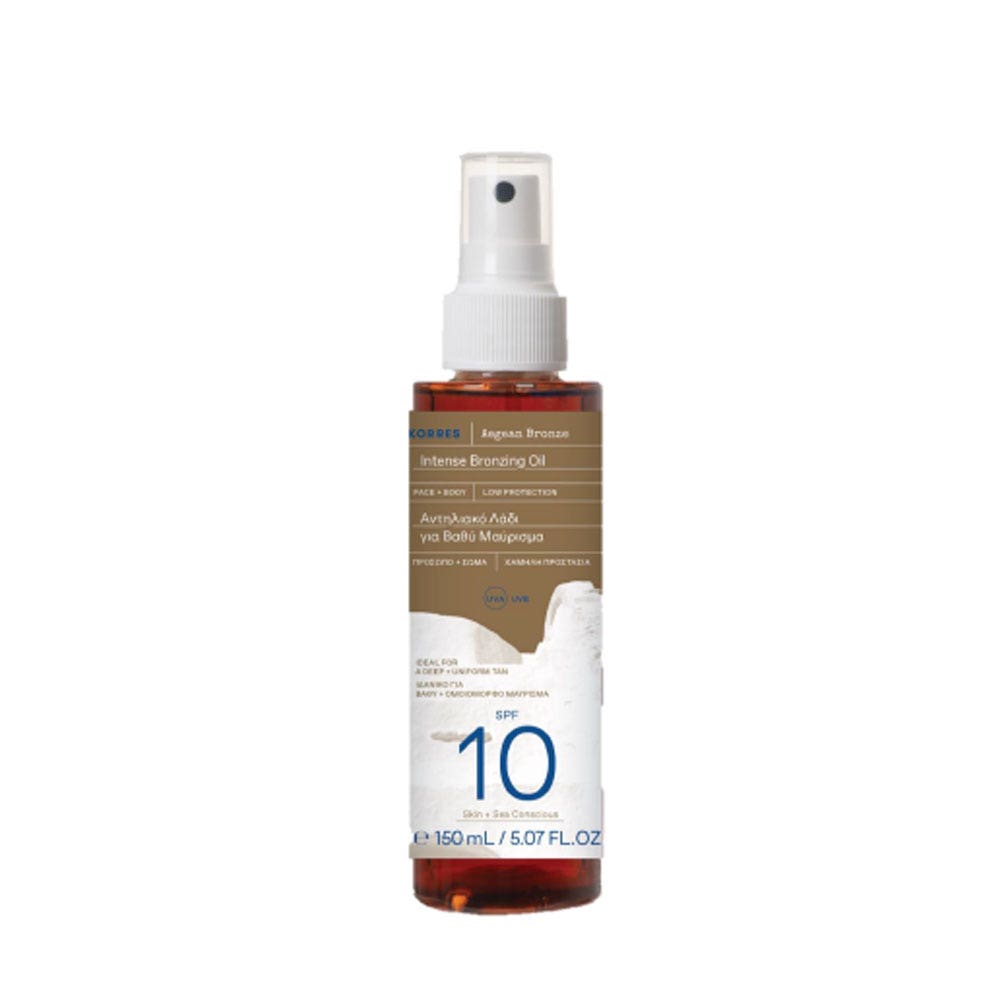 Korres Aegean Bronze Huile Solaire Bronzante SPF10 150ml